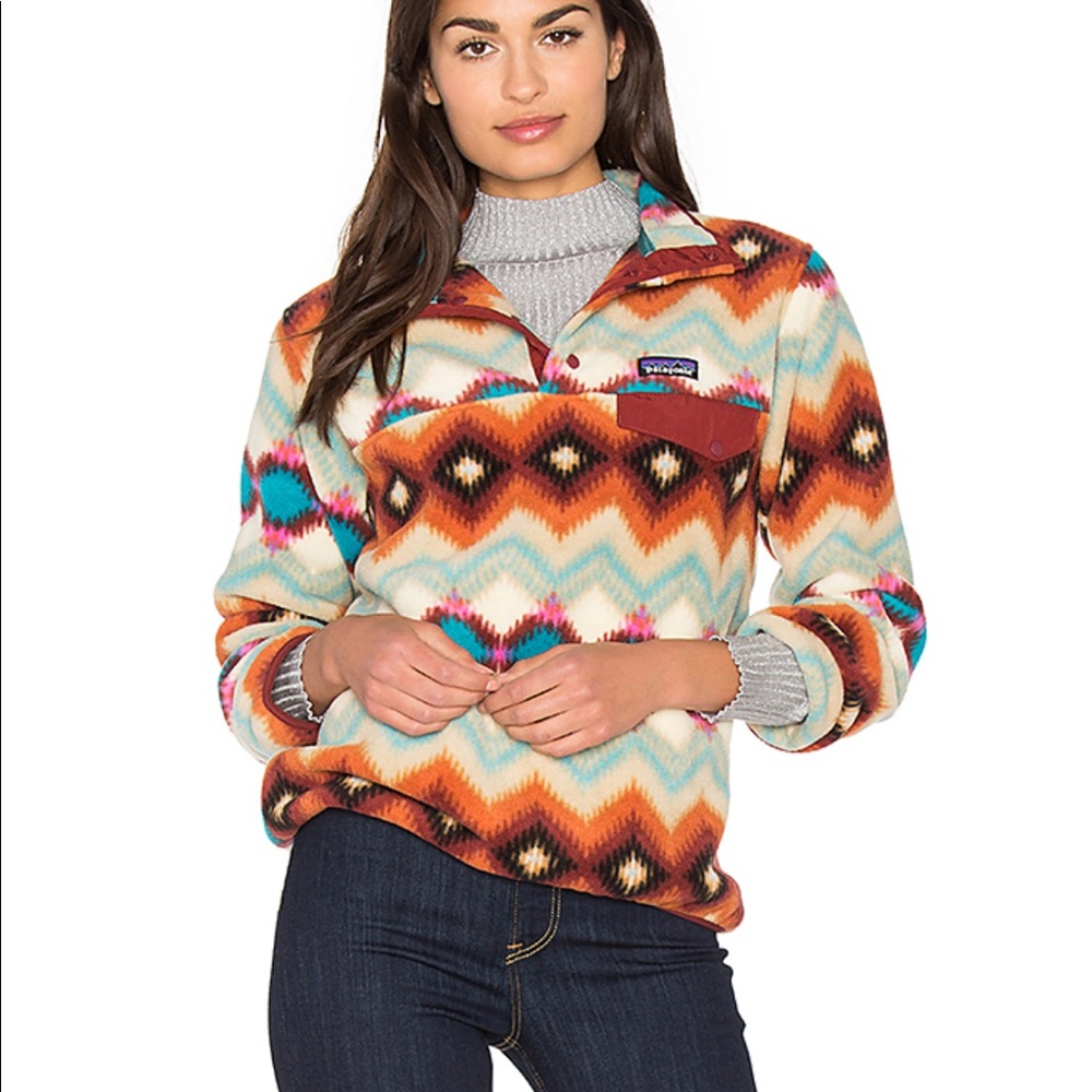 Synchilla Snap T Fleece Timber Twist & Cinder Red